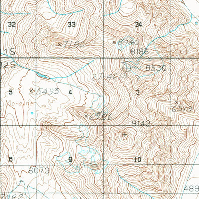 United States Geological Survey Bering Glacier D-1, AK (1984, 63360-Scale) digital map
