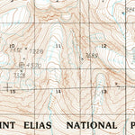 United States Geological Survey Bering Glacier D-6, AK (1984, 63360-Scale) digital map