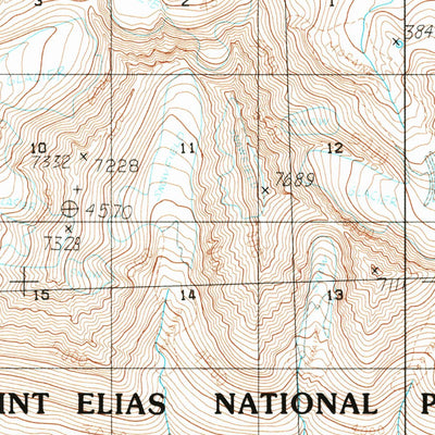 United States Geological Survey Bering Glacier D-6, AK (1984, 63360-Scale) digital map