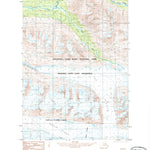 United States Geological Survey Bering Glacier D-8, AK (1984, 63360-Scale) digital map