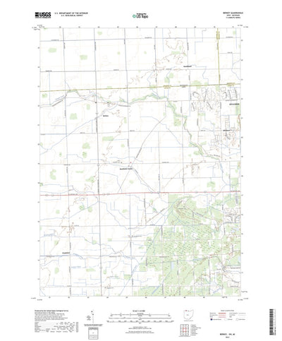 United States Geological Survey Berkey, OH (2023, 24000-Scale) digital map