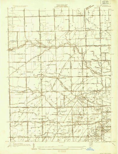 United States Geological Survey Berkey, OH-MI (1935, 24000-Scale) digital map