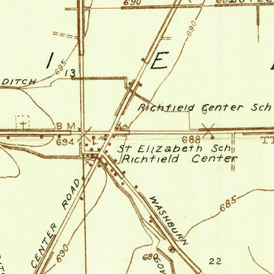 United States Geological Survey Berkey, OH-MI (1935, 24000-Scale) digital map