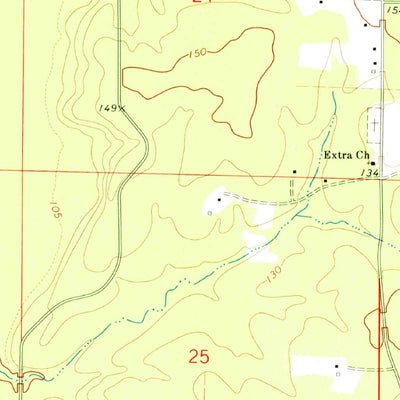 United States Geological Survey Berlin, AR-LA (1973, 24000-Scale) digital map
