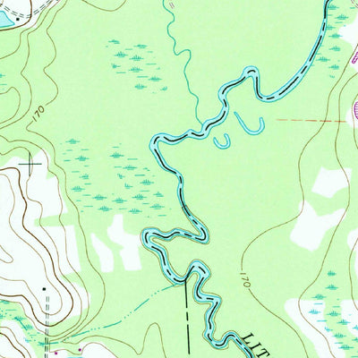 United States Geological Survey Berlin East, GA (1974, 24000-Scale) digital map