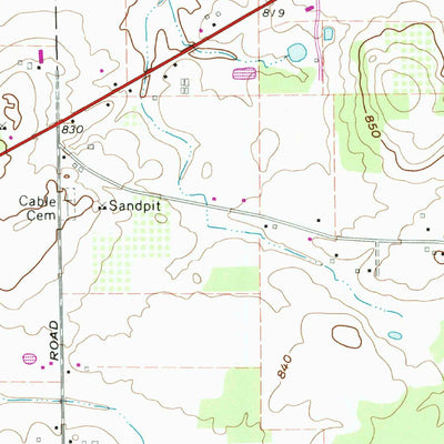 United States Geological Survey Berlin Heights, OH (1969, 24000-Scale) digital map