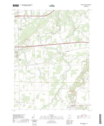 United States Geological Survey Berlin Heights, OH (2023, 24000-Scale) digital map