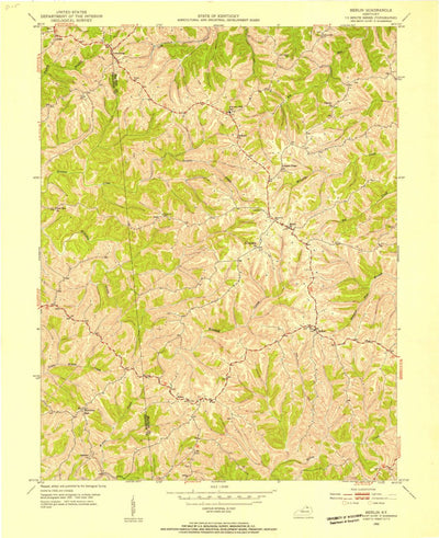 United States Geological Survey Berlin, KY (1952, 24000-Scale) digital map