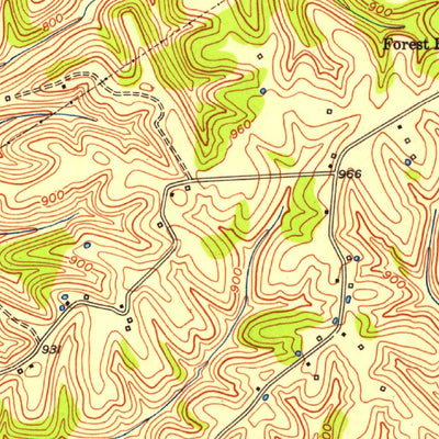 United States Geological Survey Berlin, KY (1952, 24000-Scale) digital map