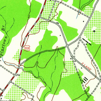 United States Geological Survey Berlin, MD (1943, 24000-Scale) digital map