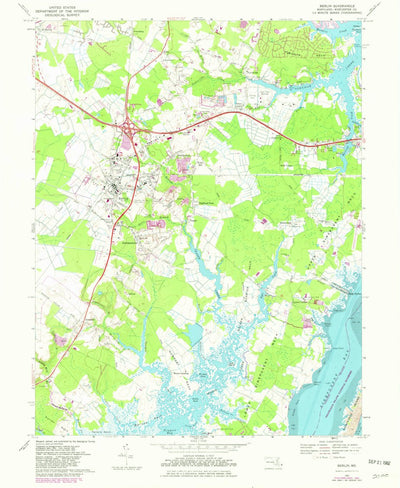 United States Geological Survey Berlin, MD (1967, 24000-Scale) digital map