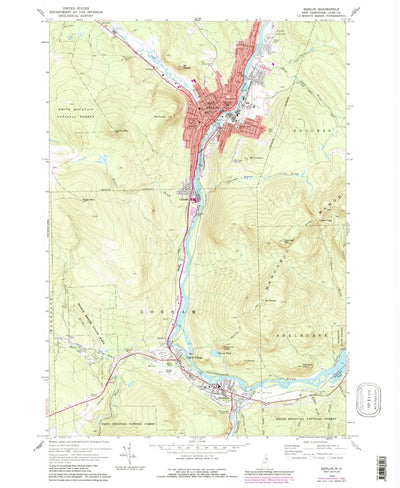 United States Geological Survey Berlin, NH (1970, 24000-Scale) digital map