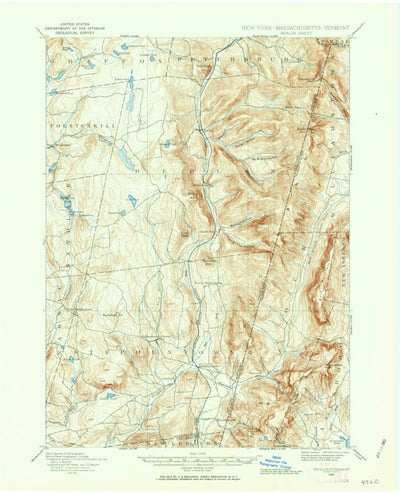 United States Geological Survey Berlin, NY-MA-VT (1888, 62500-Scale) digital map
