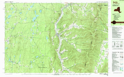United States Geological Survey Berlin, NY-MA-VT (1988, 25000-Scale) digital map