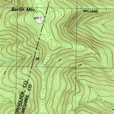 United States Geological Survey Berlin, NY-MA-VT (1988, 25000-Scale) digital map