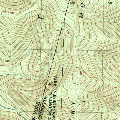 United States Geological Survey Berlin, NY-MA-VT (1998, 25000-Scale) digital map