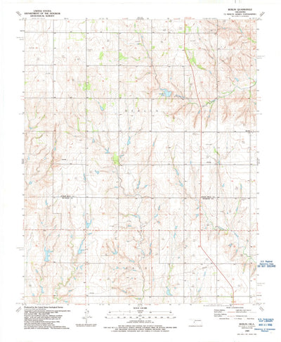 United States Geological Survey Berlin, OK (1989, 24000-Scale) digital map