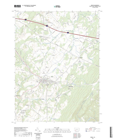 United States Geological Survey Berlin, PA (2023, 24000-Scale) digital map