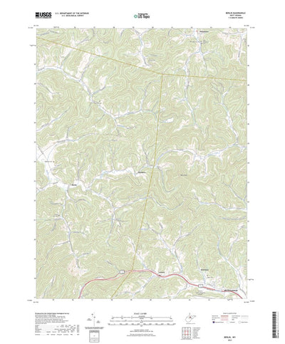 United States Geological Survey Berlin, WV (2023, 24000-Scale) digital map