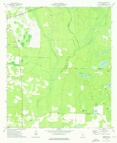United States Geological Survey Bermuda, GA (1974, 24000-Scale) digital map