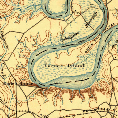 United States Geological Survey Bermuda Hundred, VA (1894, 62500-Scale) digital map
