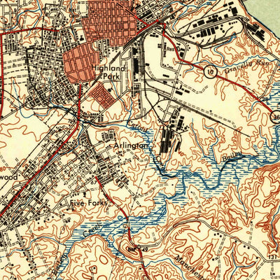 United States Geological Survey Bermuda Hundred, VA (1946, 62500-Scale) digital map