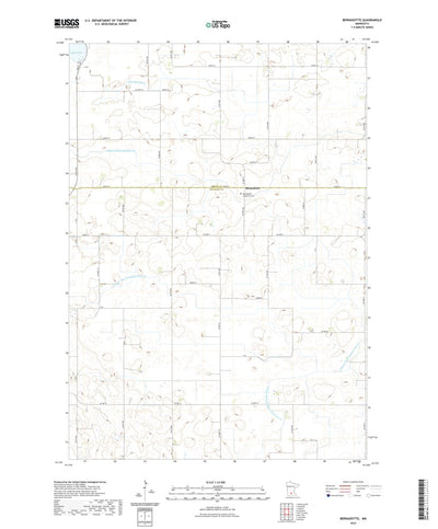 United States Geological Survey Bernadotte, MN (2022, 24000-Scale) digital map