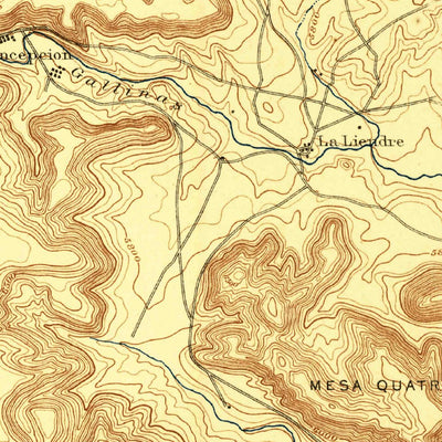 United States Geological Survey Bernal, NM (1894, 125000-Scale) digital map