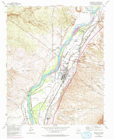 United States Geological Survey Bernalillo, NM (1954, 24000-Scale) digital map