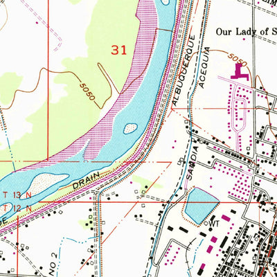 United States Geological Survey Bernalillo, NM (1954, 24000-Scale) digital map
