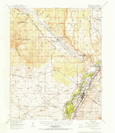 United States Geological Survey Bernalillo, NM (1954, 62500-Scale) digital map