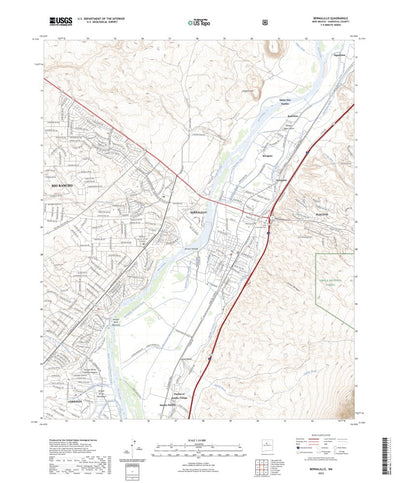 United States Geological Survey Bernalillo, NM (2023, 24000-Scale) digital map