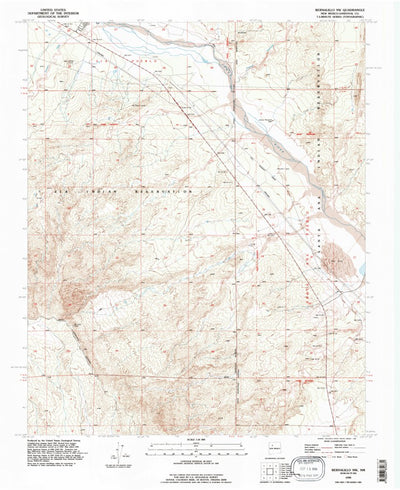 United States Geological Survey Bernalillo NW, NM (1990, 24000-Scale) digital map