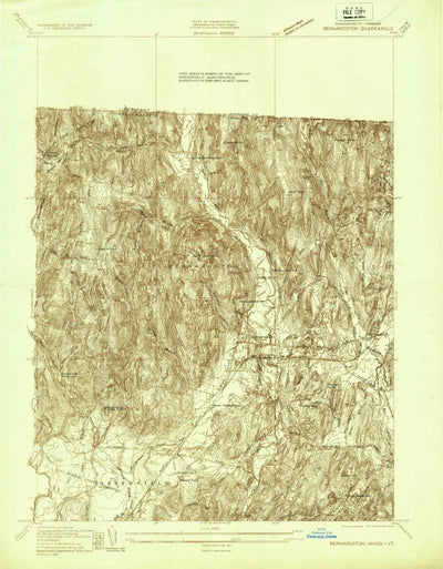 United States Geological Survey Bernardston, MA-VT (1936, 24000-Scale) digital map