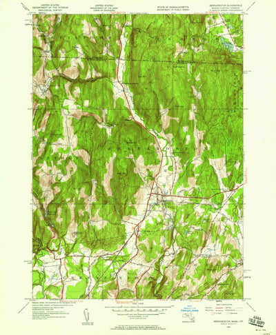 United States Geological Survey Bernardston, MA-VT (1945, 24000-Scale) digital map