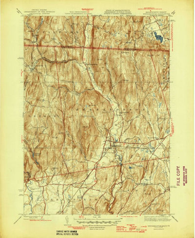 United States Geological Survey Bernardston, MA-VT (1946, 31680-Scale) digital map