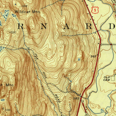 United States Geological Survey Bernardston, MA-VT (1946, 31680-Scale) digital map