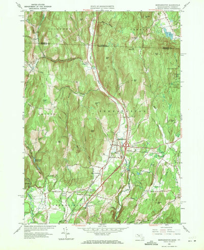 United States Geological Survey Bernardston, MA-VT (1961, 24000-Scale) digital map
