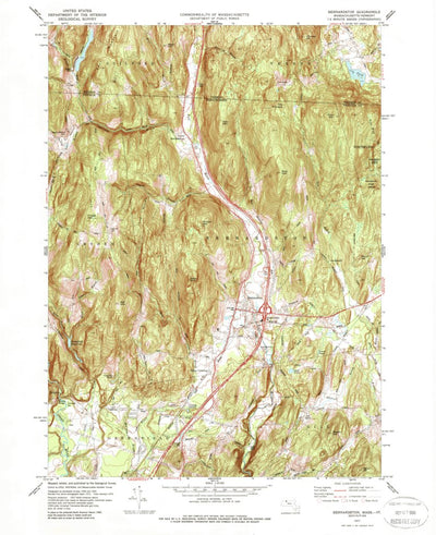 United States Geological Survey Bernardston, MA-VT (1977, 24000-Scale) digital map
