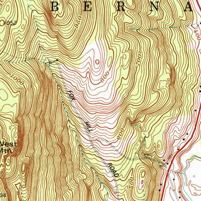 United States Geological Survey Bernardston, MA-VT (1977, 24000-Scale) digital map