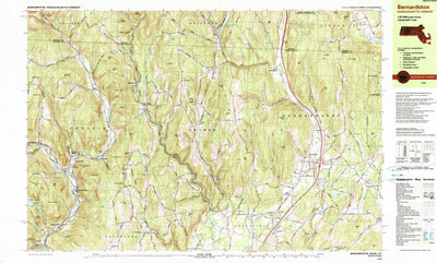 United States Geological Survey Bernardston, MA-VT (1990, 25000-Scale) digital map