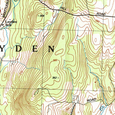 United States Geological Survey Bernardston, MA-VT (1990, 25000-Scale) digital map