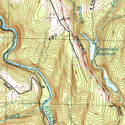 United States Geological Survey Bernardston, MA-VT (1990, 25000-Scale) digital map