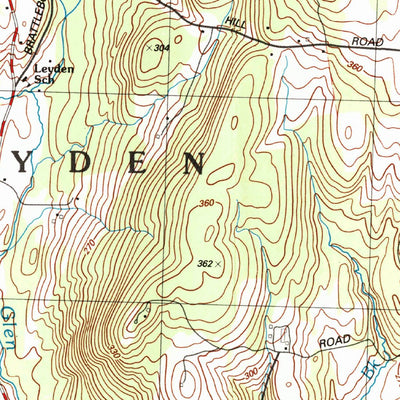 United States Geological Survey Bernardston, MA-VT (1998, 25000-Scale) digital map