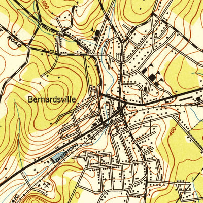 United States Geological Survey Bernardsville, NJ (1947, 24000-Scale) digital map