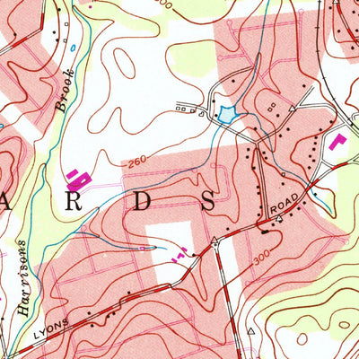 United States Geological Survey Bernardsville, NJ (1954, 24000-Scale) digital map