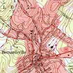 United States Geological Survey Bernardsville, NJ (1954, 24000-Scale) digital map