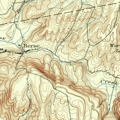 United States Geological Survey Berne, NY (1900, 62500-Scale) digital map