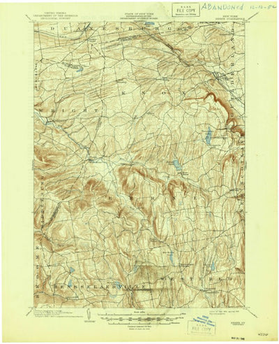 United States Geological Survey Berne, NY (1903, 62500-Scale) digital map