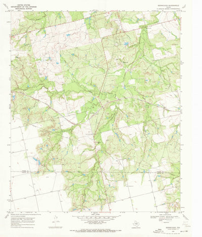 United States Geological Survey Bernecker, TX (1969, 24000-Scale) digital map